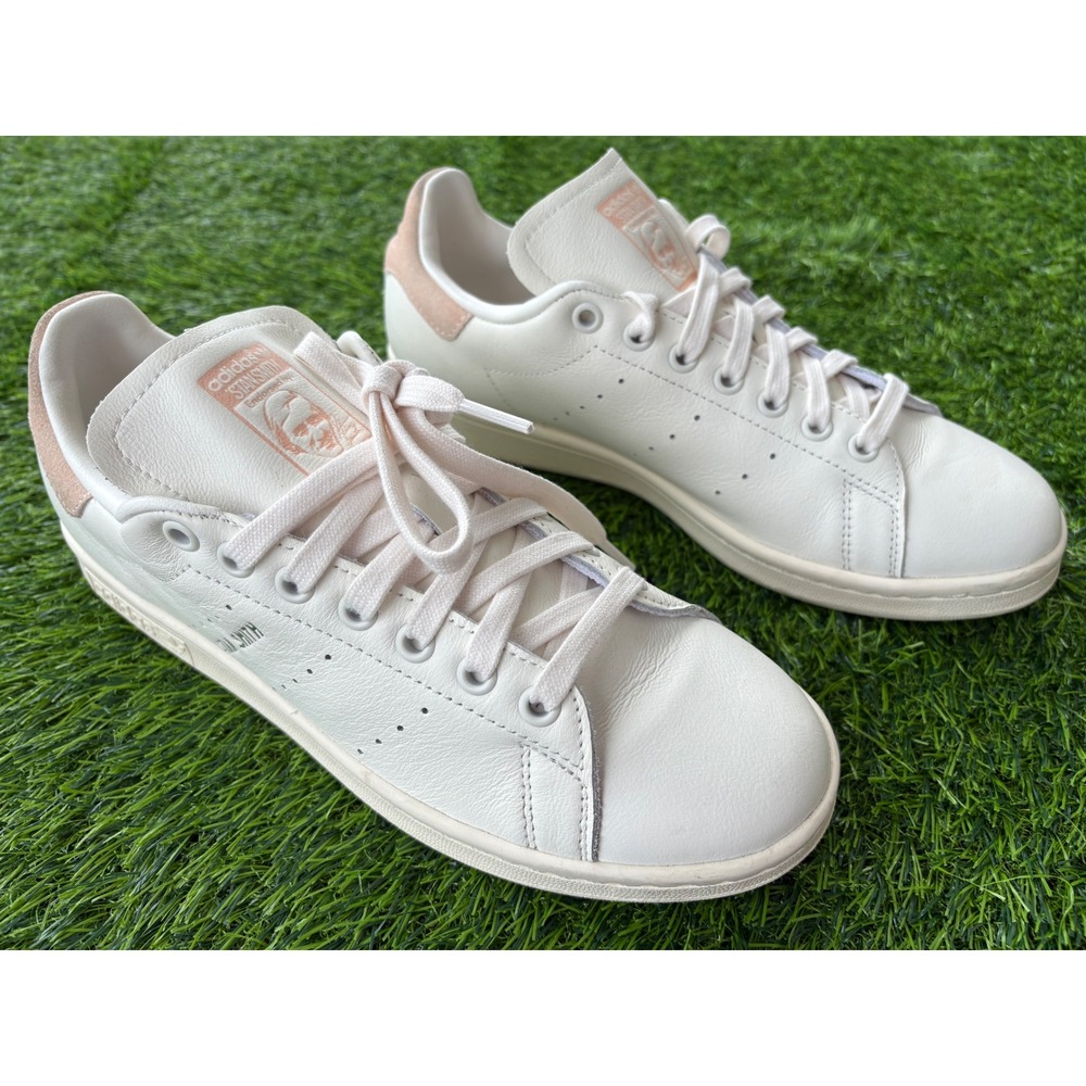 Adidas Stan Smith White Quartz Pink Leather Sneakers HQ6660 Mens 8.5 Women 11